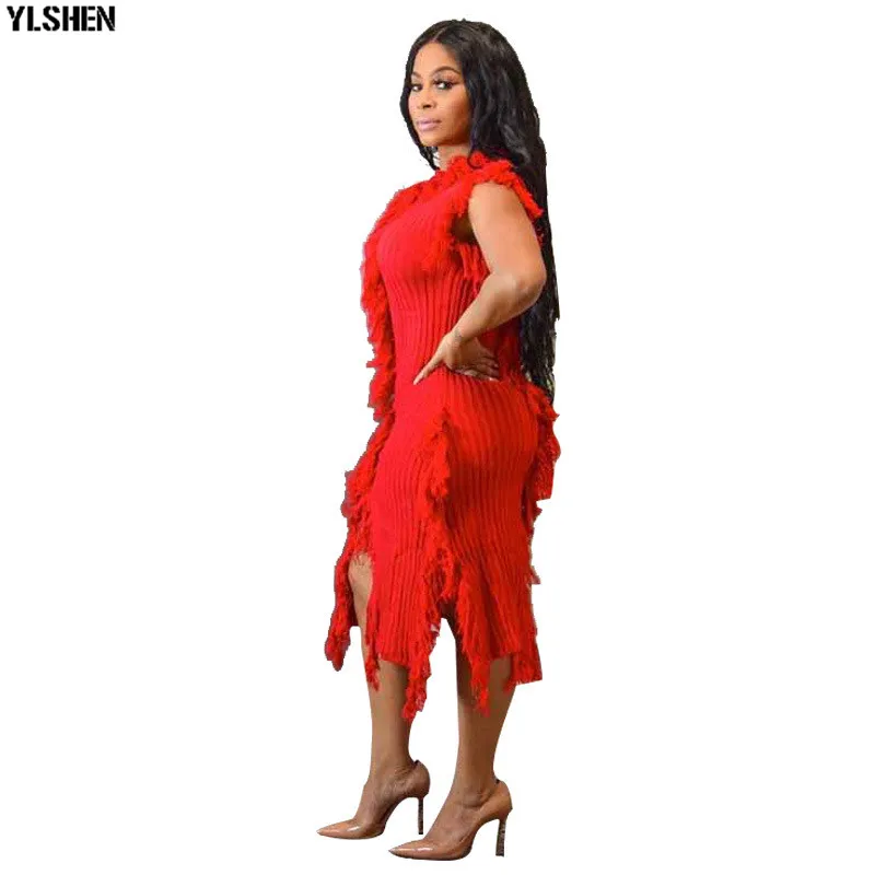 African Dresses For Women African Clothes Africa Dress Kint Tassel Dashiki Ladies Clothing Ankara Plus Size Robe African Dress 09