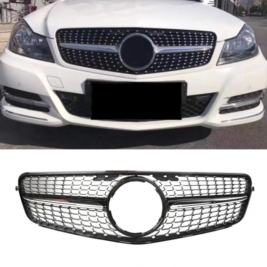 Передняя решетка запасная часть подходит для Mercedes Benz W204 2007 2008 2009 2010 2011 2012 2013 хорошая форма