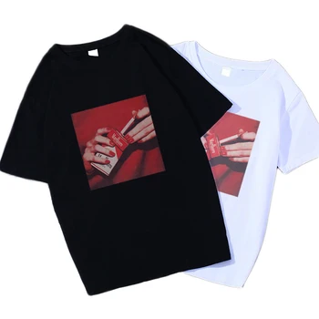 

Couple t shirt women Fashion Korean Style Clothes Women loose HipHop T-shirts Streetwear Black shirt Casual Tops Tee shirt Femme