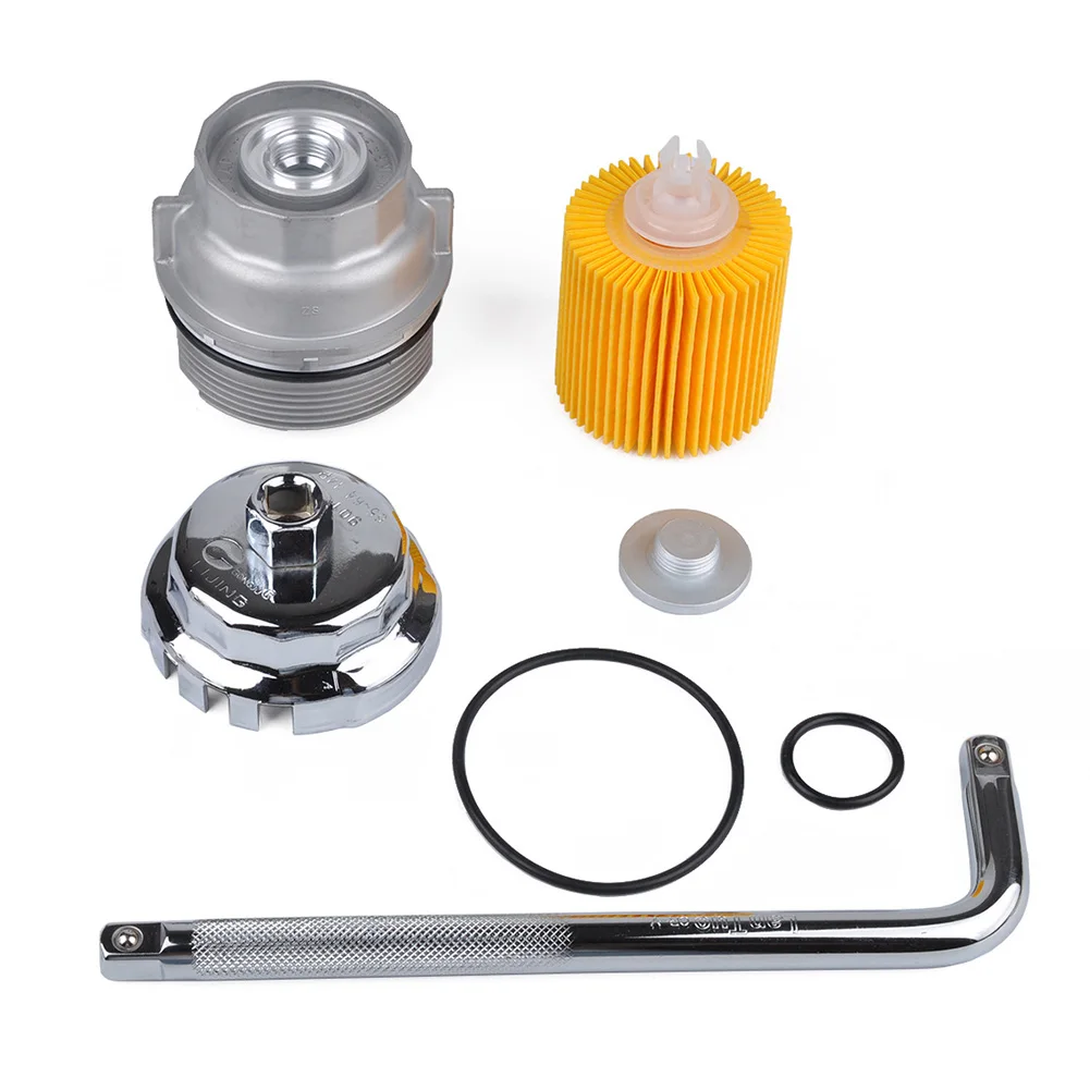 

Accessories Housing Cap Tool Wrench Aluminum Repair With Plug Removal Car Durable Engine Oil Filter Kit For Lexus 15620-31060