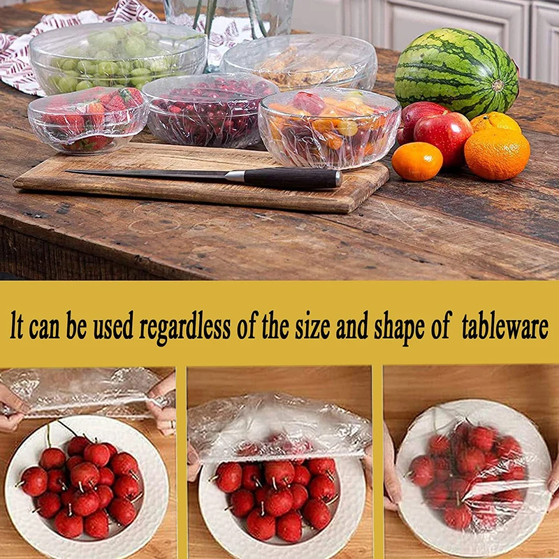 100/50Pcs Reusable Food Storage Covers Bag for Bowls Elastic Plate Silicone Lid Covers Vacuum Bags for Kitchen Food Fresh Seal