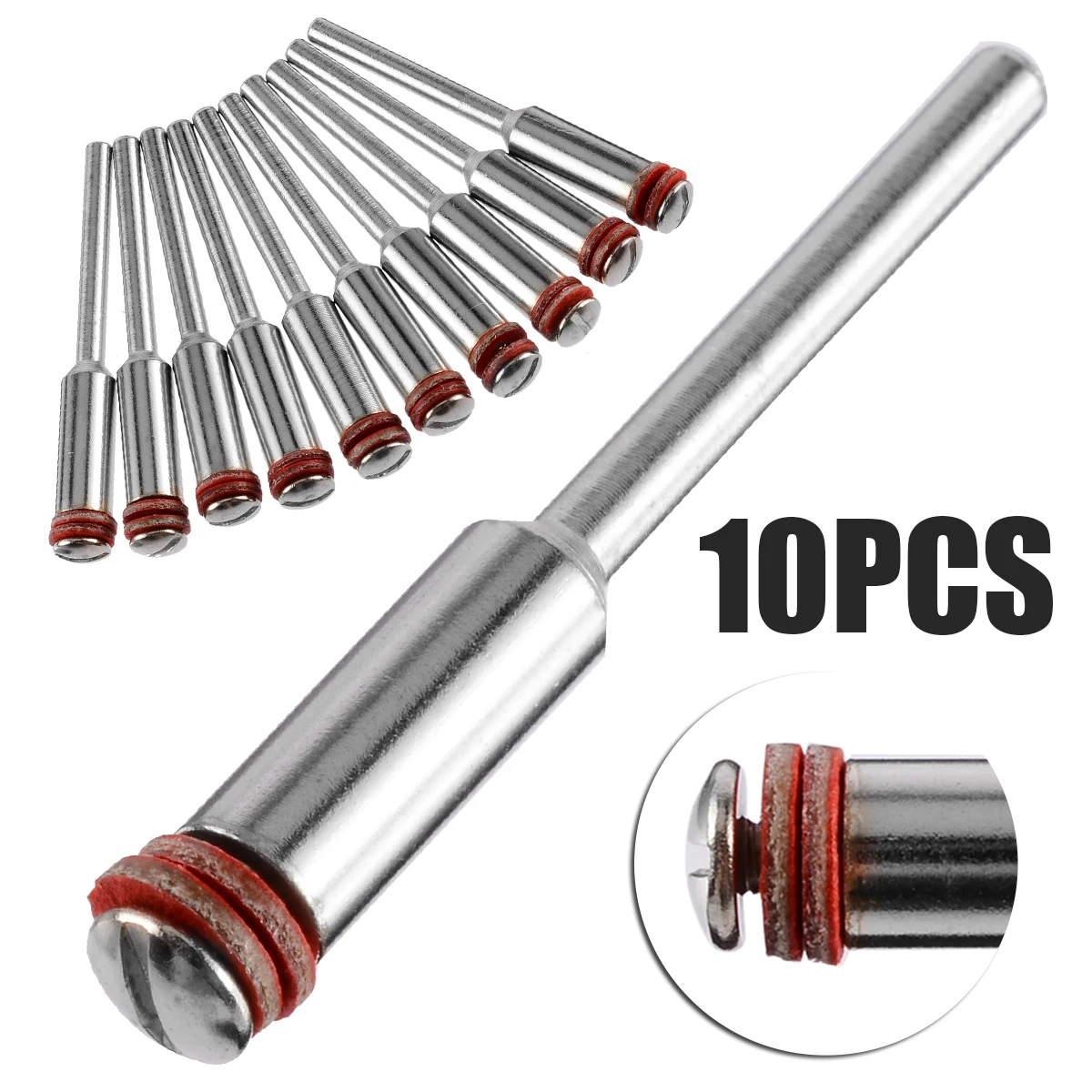 

10pcs 2.35mm Shank Cut-off Wheel Holder Screw Mandrel Shank Holder For Small Slice Refined Circular Saw Blades Install Supplies