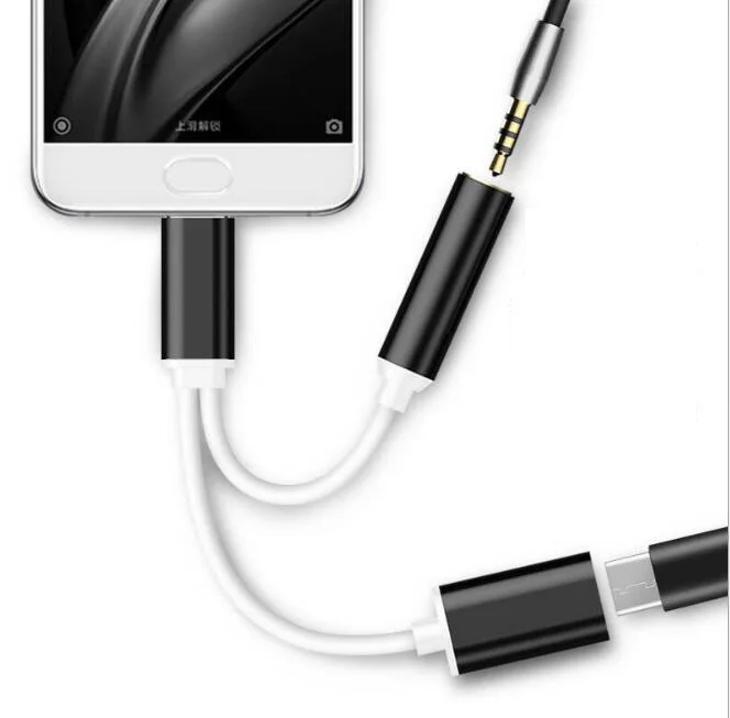 Cherie 2 в 1 type C 3,5 мм разъем для зарядки наушников разъемы для samsung Xiaomi huawei Oneplus сплиттер аудио адаптер для наушников