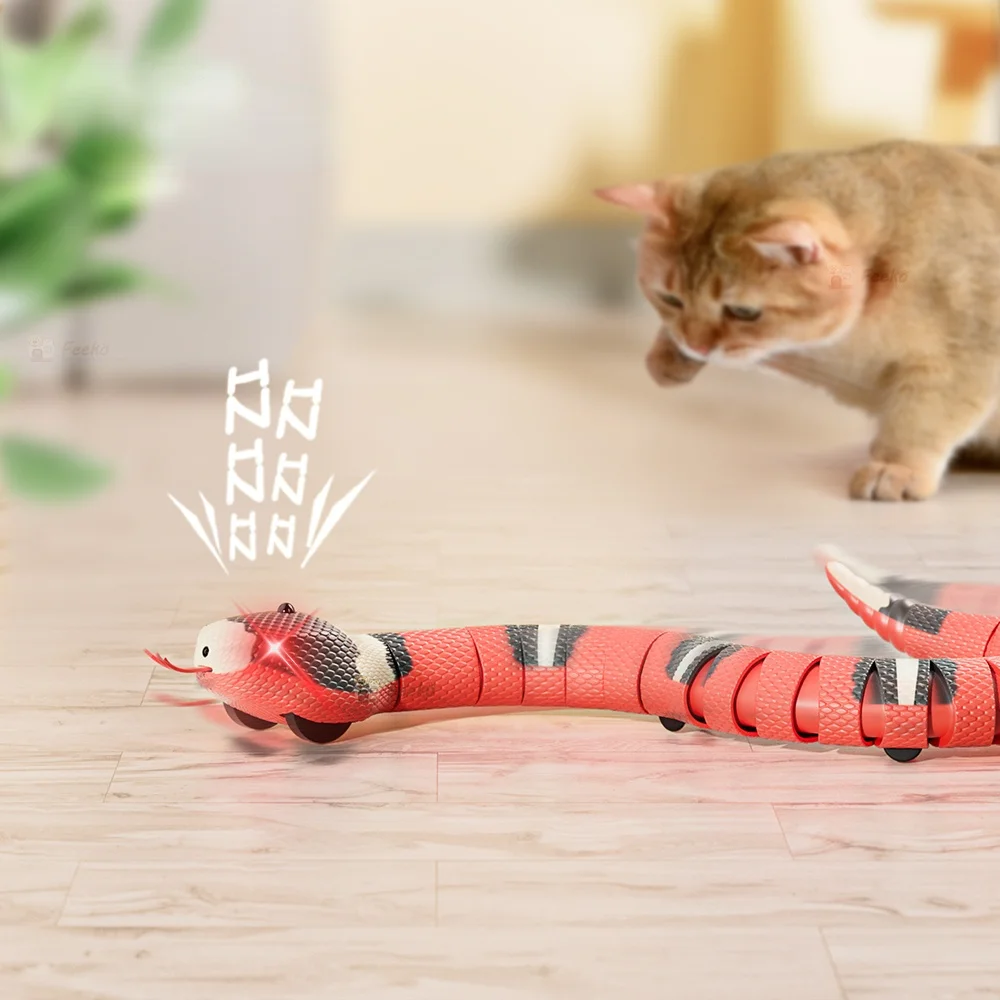 Inteligente Sensing Snake Cat Brinquedos Interativos Elétricos Para Gatos  Carregamento Usb Acessórios Do Gato Para Cães De Estimação Jogo Brinquedo -  Animais E Robôs Por Radiocontrole - AliExpress