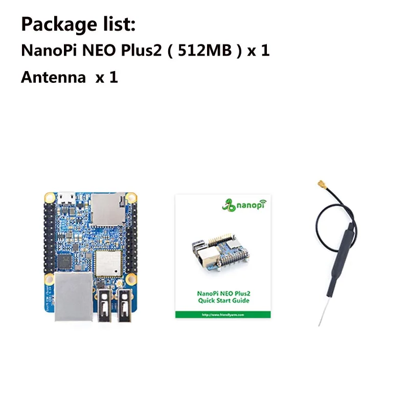 Белый Friendly NanoPi NEO Plus2 all-in-one H5 Gigabit Ethernet port IoT development board WiFi Bluetooth with Metal case with Heatsink - Цвет: Белый