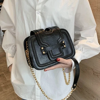 

High Quality Luxury Design Embroidery Women Crossbody Bags 2020 New Chain Ladies Shoulder Messenger Bag Clutches Female Purses