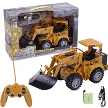 1/24 RC грузовик 5CH Полный функциональный RC пульт дистанционного управления снег яснее погрузчик Инженерная Строительная игрушка автомобиль для детей подарок
