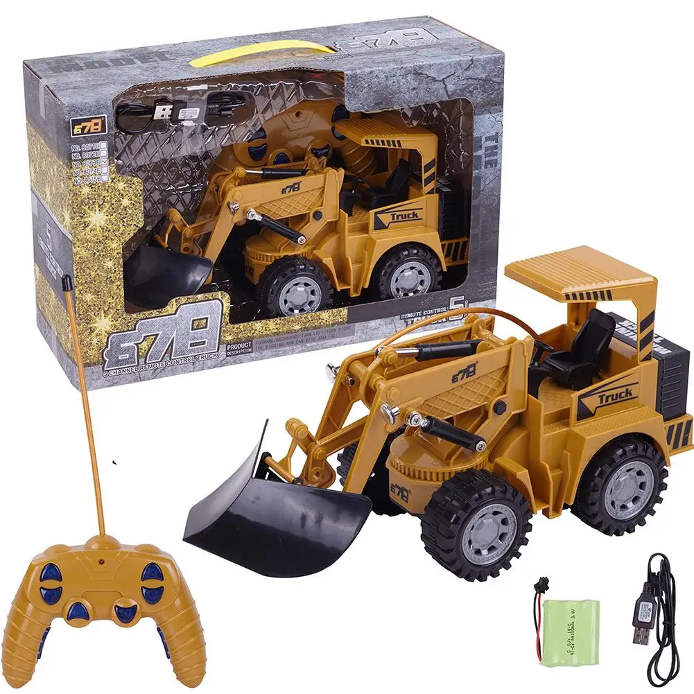 

2019 NEW 1/24 RC Truck 5CH Full Functional RC Remote Control Snow Clearer Loader Engineering Construction Toy Car For Kids Gift