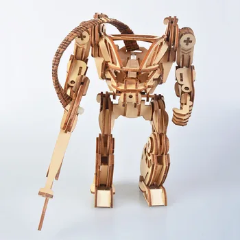 

3 D Cartoon Wooden Puzzle Self-Assembly Toy Kids Gift Woodcraft Construction Kit Assembly Toy Gift For Children Adult