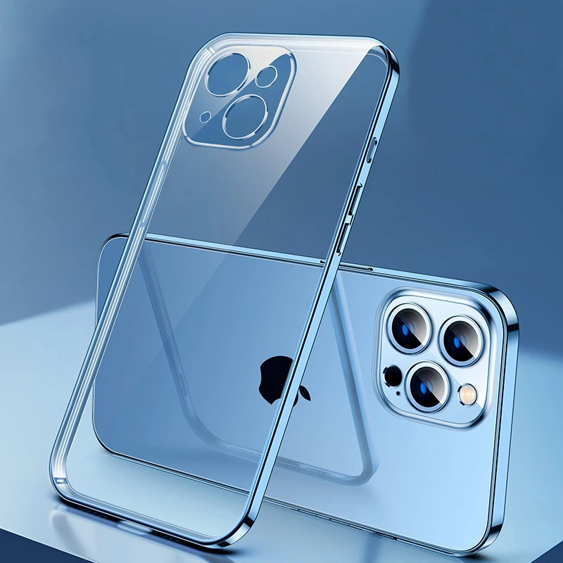 Coque de Luxe Transparente en Silicone, pour iPhone, pour Modèles 11, 12, 13 Pro Max, Mini X, XR, 7, 8 Plus, SE 2020