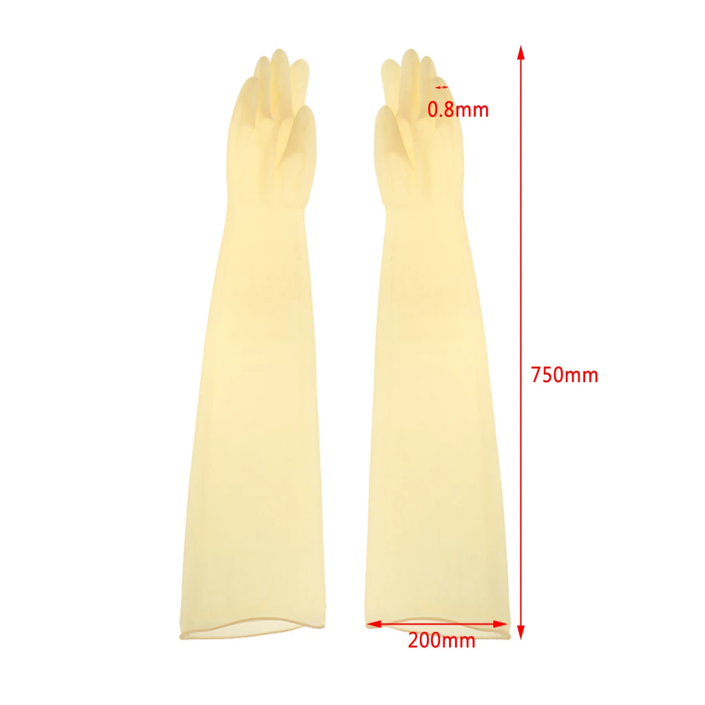 75cm Industrial Lab Resistant Anaerobie Glove Box Safety Work Gloves Yellow 75cm Industrial Lab Resistant Anaerobie Glove Box Safety Work Gloves Yellow