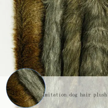 

Fully polyester imitation dog hair artificial plush Super soft dyed plush artificial long hair