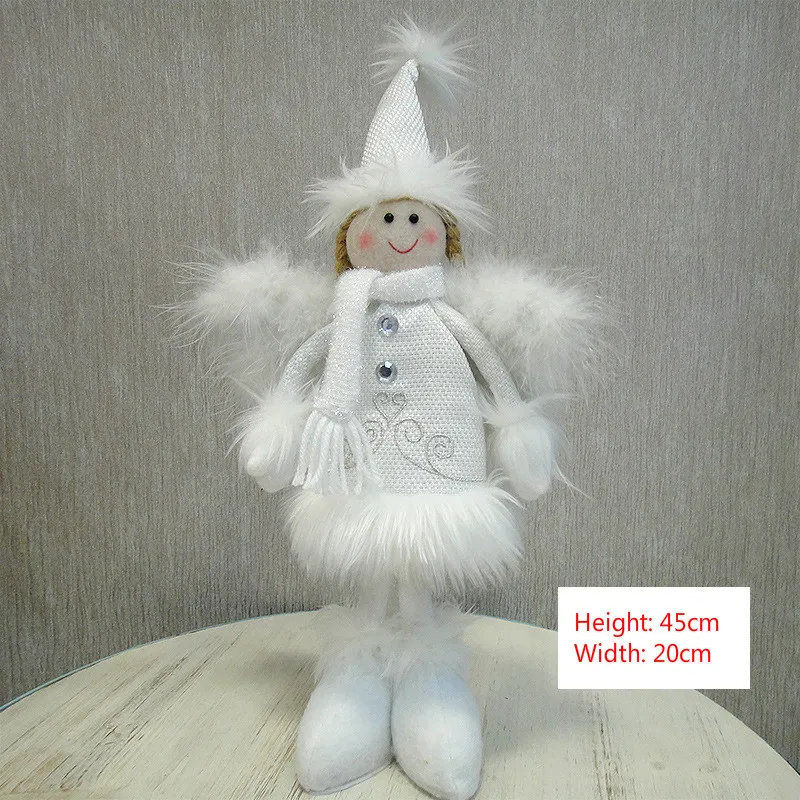 Счастливого Рождества куклы-Ангелы белая девочка кукла игрушка Рождественское украшение для дома Свадебная вечеринка Детский подарок Navidad