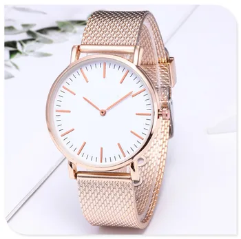 

Ladies Golden Rose Gold Watch Clock Stainless Steel Analog Quartz Wristwatch for Uhr QX Q70 Synaptiq Q80 QX60 Q30 Q70L