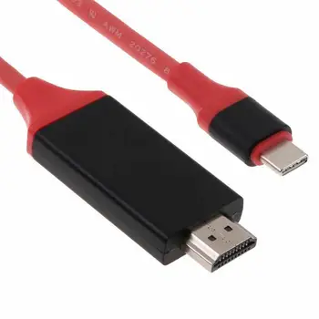 

2M USB C 3.1 to HDMI 4K Adapter Cables Type C to HDMI For Samsung S9/S8/Note MacBook Galaxy Cable USB-C Xiaomi HDMI Huawei J7I4