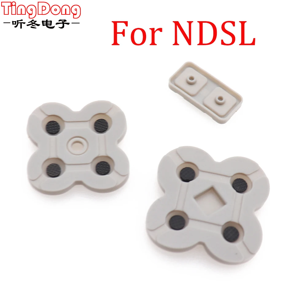 

TingDong 50Sets For NDSL DSL Silicon Buttons For DS Lite Conductive Rubber Button Pad Set Replacement Part