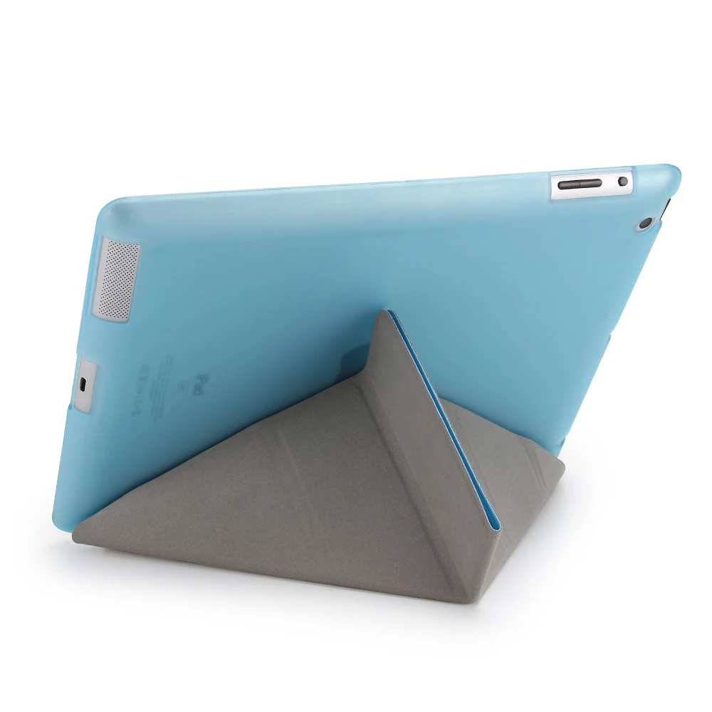 Подходит для Apple ipad 2 3 4, защитный чехол из ТПУ, Мягкая силиконовая задняя крышка, откидная крышка для ipad 4, для ipad 3, смарт-подставка