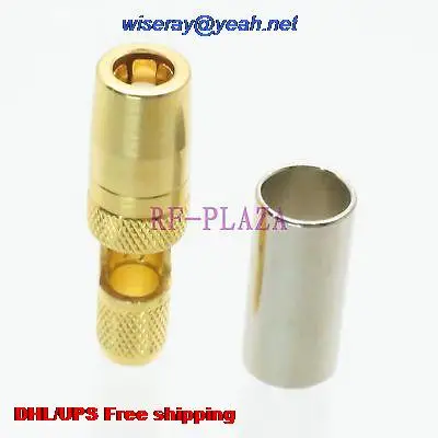 

DHL/EMS 200pcs Connector SMB female window crimp RG58 RG142 LMR195 RG400 cable Straight -A3