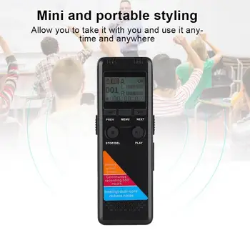 

MP3 MP4 8GB 3.5mm Stereo LCD Screen Portable HD USB Audio Voice Recorder Recording Mini and portable recoeder