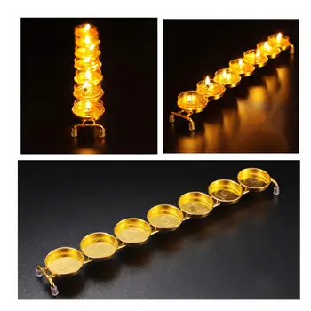 

High quality Home Butter Lamp Holders Candlestick for 7 Candles