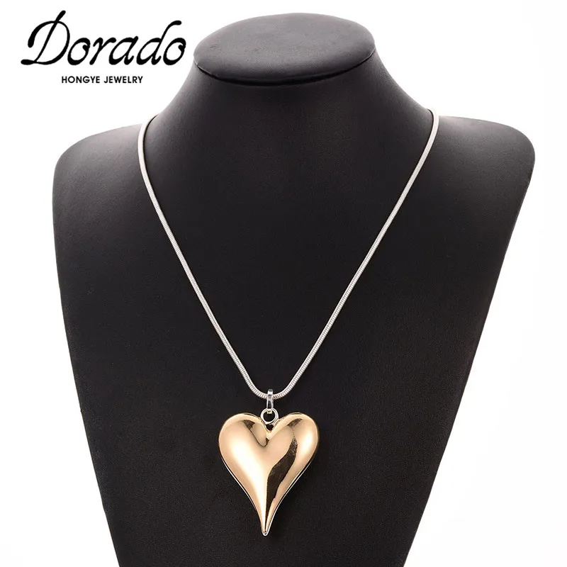 Женские ожерелья с подвеской в виде сердца Dorado 2020 длинные цепочки стиле панк