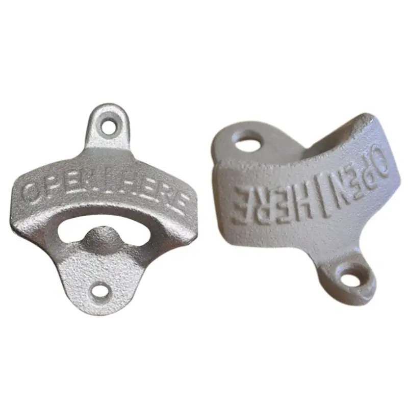 Винтажная чугунная открывалка для бутылок, настенные открывалки для вина, пива, инструмент для бара, аксессуары для питья, для дома, кухни, вечерние принадлежности