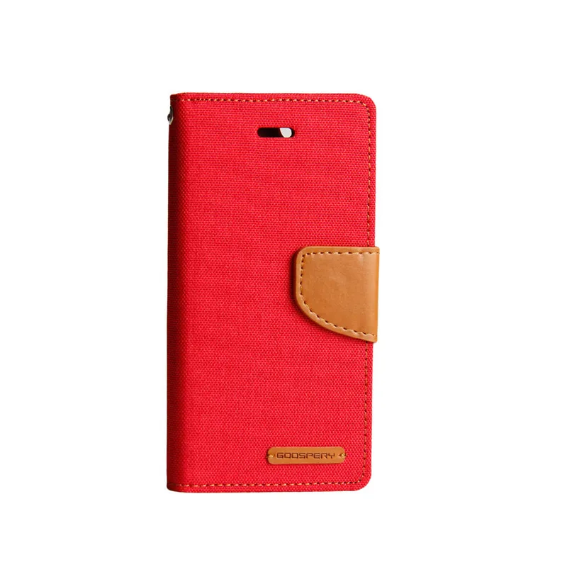 Red MERCURY GOOSPERY для Iphone X чехол-подставка Холщовый кожаный флип-чехол-кошелек для Iphone 11 pro Чехол для Iphone11 pro max Coque чехол - Цвет: Red