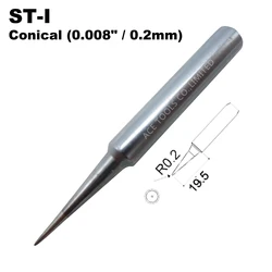ST-I Replacement Soldering Tips Conical 0.2mm Fit WELLER SP40L SP40N SPG40 WP25 WP30 WP35 WLC100 Handle Iron