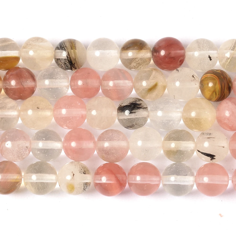 Enhanced Natural Stone Beads Collection: Aventurine, Lava, Amazonite, and Malachite Crystals for DIY Jewelry and Bracelet Crafting (4/6/8/10/12mm)