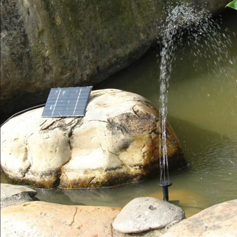 1,4 Вт Солнечный Фонтан Водяной насос PV Панель комплект птица ванна небольшой пруд Патио Сад