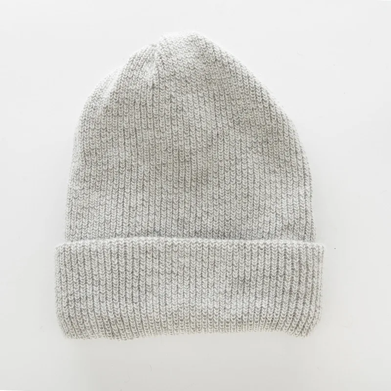Male Ma'am Set Head Cap Angola Rabbit's Hair Double-deck Thickening Knitting Wool Earmuffs Hats - Цвет: light gray