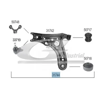 

ARMS SUSPENSION LEFT SEAT AROSA 6N0407151