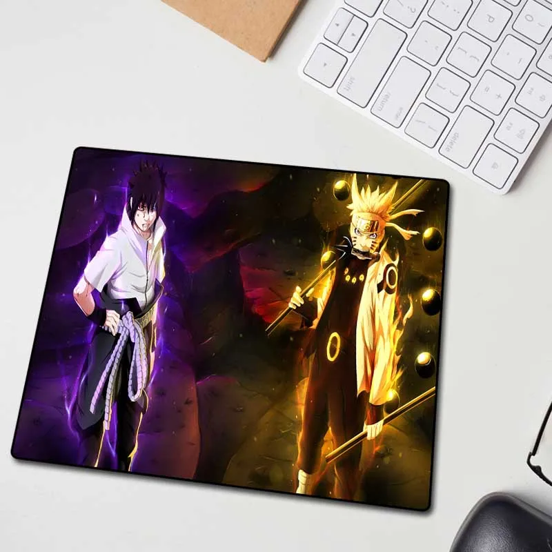 XGZ Naruto Sasuke Экстра большой коврик для мыши черный изысканный замок край