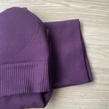 Las mujeres de Yoga Fitness conjunto gimnasio sin costuras de Bras + polainas + Camisetas fitness deportes ropa de entrenamiento, carrera, Yoga traje de ropa deportiva