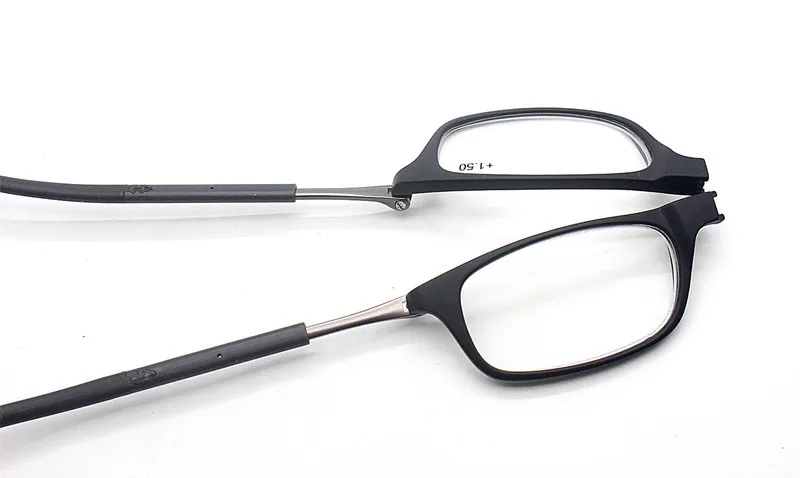 Унисекс Складные Магнитные очки для чтения мужчин и женщин регулируемые Висячие шеи складывающиеся очки спереди соединяются с Магнитные очки