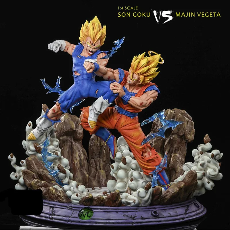 Dragon Ball Z статуя Сон Гоку VS Majin Вегета 1/4 полноразмерный портрет Смола GK