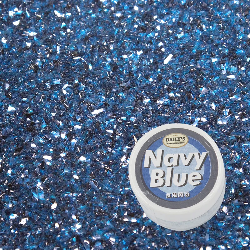 

100g Navy Edible Sprinkle Baking Lollipop Chocolate Fondant Macarons Powder Glitter For Cake Decoration Tools