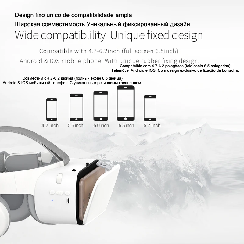 Bobo Bobovr Z6 3д 3 д Очки виртуальной реальности шлем 3D VR виртуальная реальность стерео для iPhone Android телефона умные виртуальные виар игр смарт смартфонов дополненной видео ачки реальнасти комплект вр видеоочки