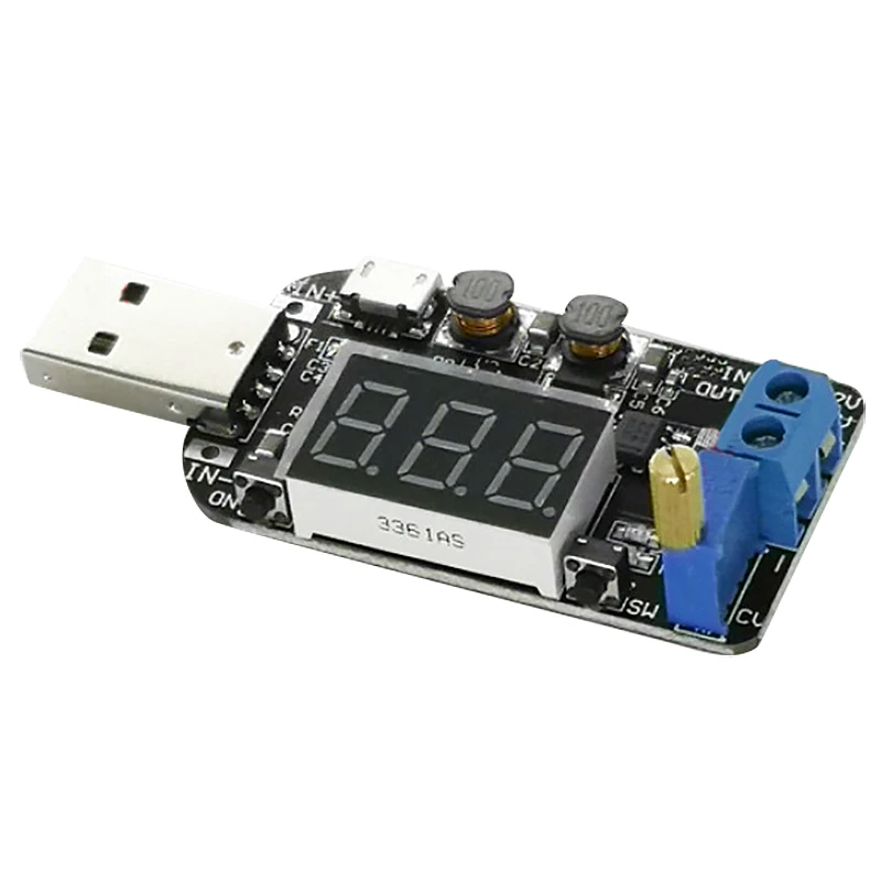 С настоящими Регулируемый Buck Boost Питание Напряжение Регулятор модуль 5V до 3 V 9V 12V