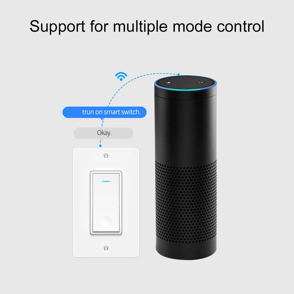 Настенный мобильный приложение кнопка дистанционного управления WiFi умный светильник переключатель для Alexa