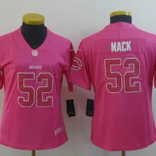 Женская футболка Chicago высокого качества bears Khalil Mack navy