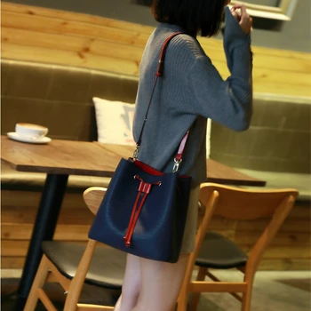 

Louis Brand 2020 Fashion New Simple Wild Shoulder Messenger Bag Portable Bucket Bag Large Capacity Casual Totes Women Handbags