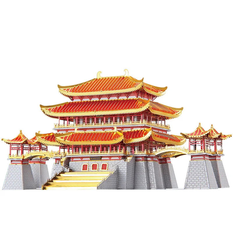Металлические 3D модели Piececool Tang Paradise Architecture сборный Пазл сделай сам игрушки для
