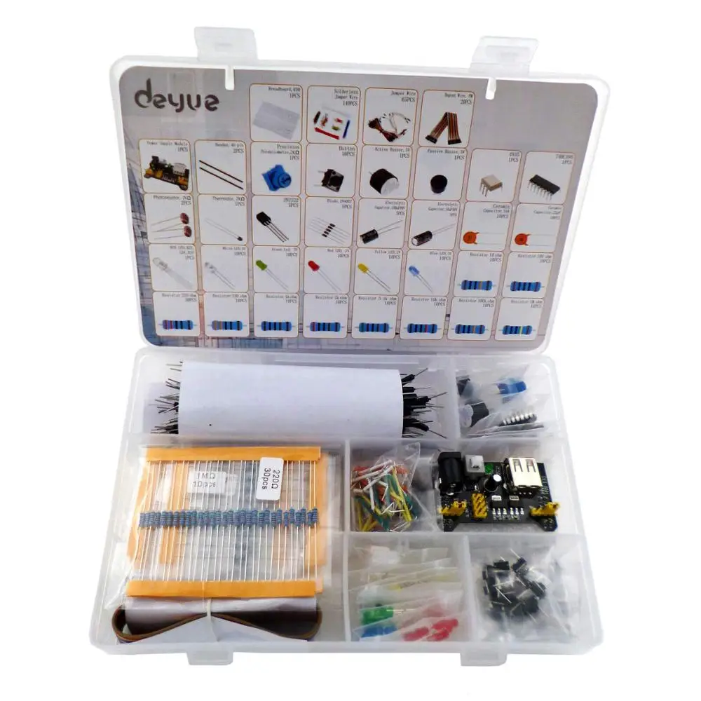 398 Arduino электронный стартовый Забавный комплект | основные электронные компоненты стартовый комплект | для Arduino, Raspberry Pi, STM32 | Po