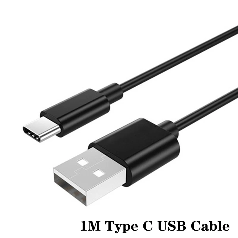 USB C Cable Black Универсальное быстрое USB зарядное устройство 5 в 2 а штепсельная вилка EU/US для путешествий настенное зарядное устройство для мобильного телефона адаптер для samsung A50 A70 Xiaomi huawei LG type C - Тип штекера: USB C Cable Black