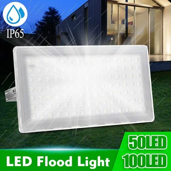 

Ultrathin Outdoor LED Flood Light 50W 100W Waterproof IP65 AC85-265V LED Spotlight Refletor Wall Lamp Floodlight Lighting