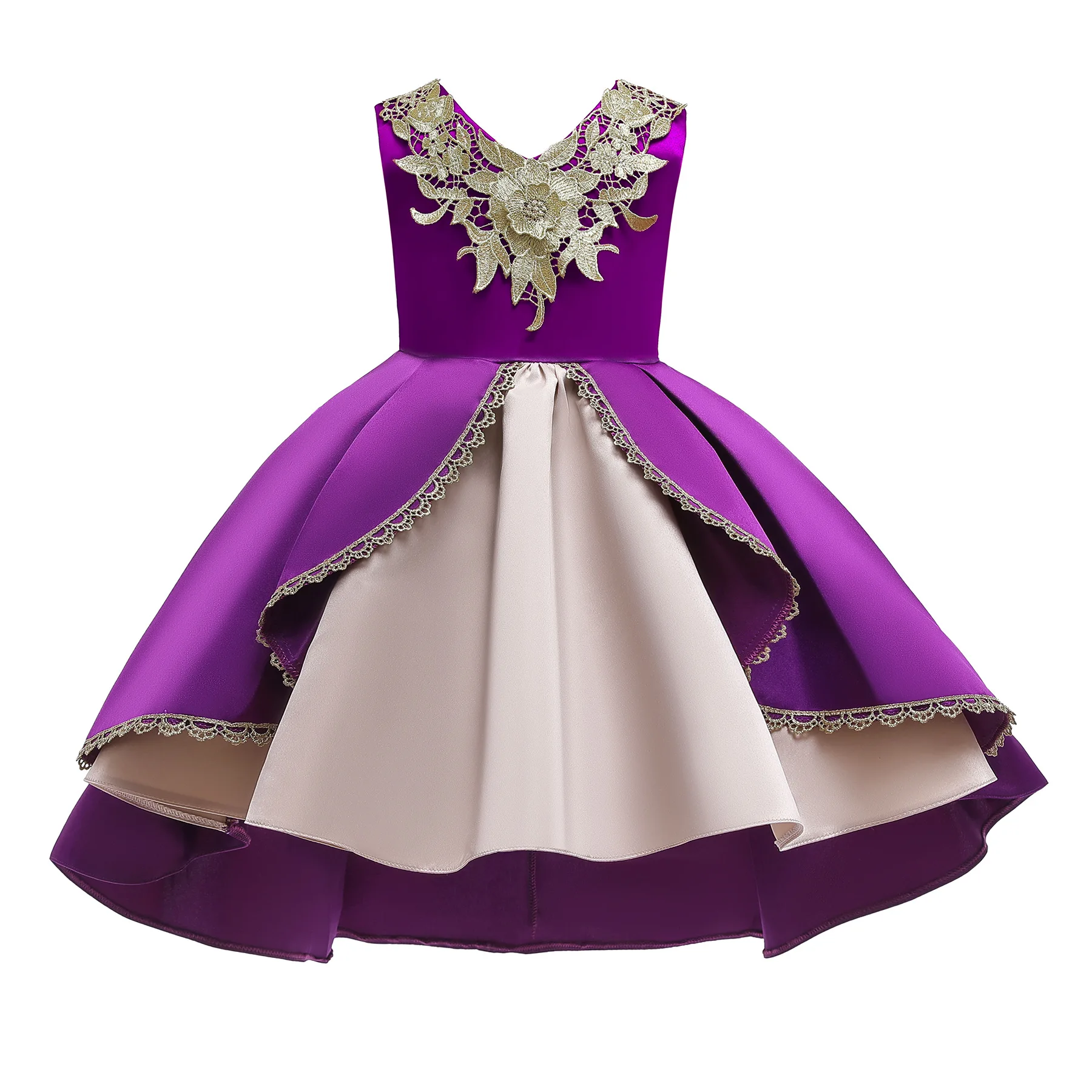 Vestido bordado para niñas pequeñas, ropa de princesa elegante para fiesta  de cumpleaños, 2, 3, 4, 5, 8 y 10 años, 2020 - AliExpress Madre y niños