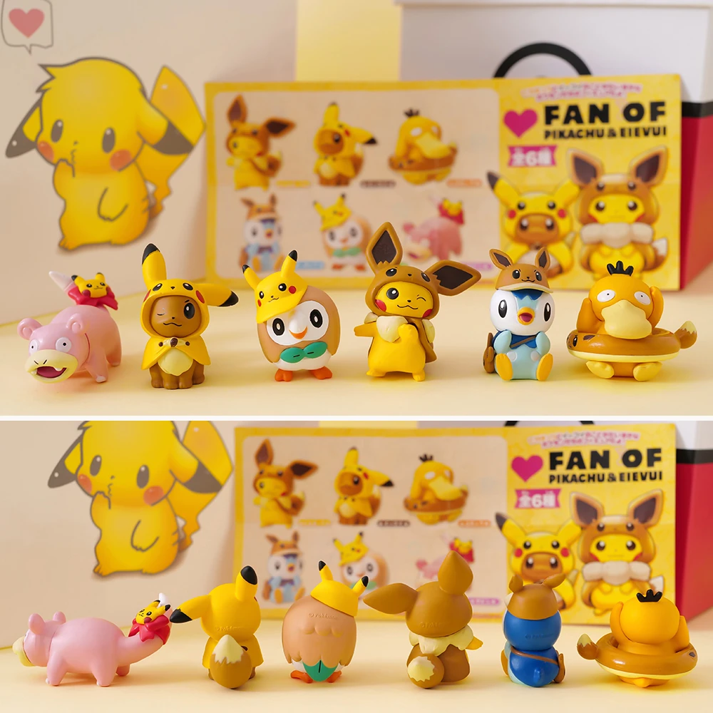 タカラtomypokemonアクションフィギュアプラモデルピカチュウイーブイもどかしいポッチャマpsyduck Rowletアニメフィギュア人形子供のギフト Null Aliexpress