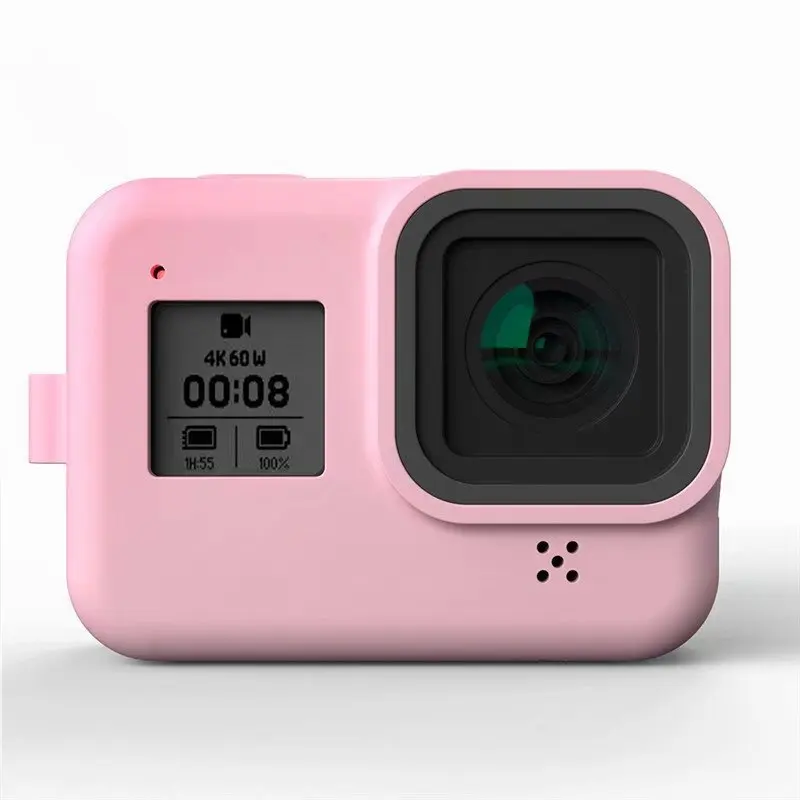 30 шт./лот, силиконовый чехол для Gopro Hero 8, Мягкий защитный чехол для всего тела, чехол для экшн-камеры s с рукояткой