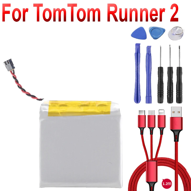 Batteria per batterie TomTom Runner 2 Smart Watch batteria + cavo USB +  toolkit - AliExpress Cellulari e telecomunicazioni